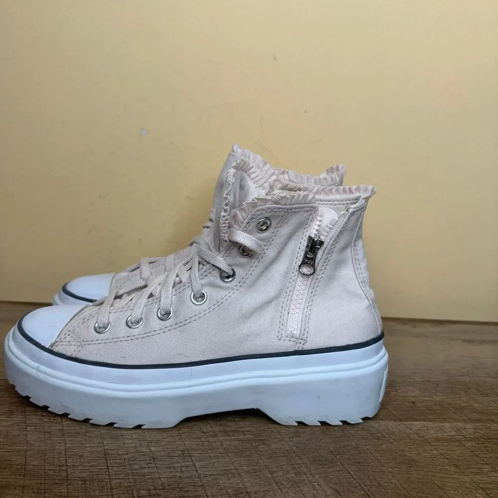 Converse Chuck Taylor All Star High Top Platform Sneakers Pink big kids 6